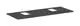 Hansgrohe-HG-Xelu-Q-Konsole-1360-550-mit-2-Ausschnitten-fuer-Aufsatzwaschtisch-mit-Hahnloch-Diamantgrau-Matt-54125910 gallery number 1